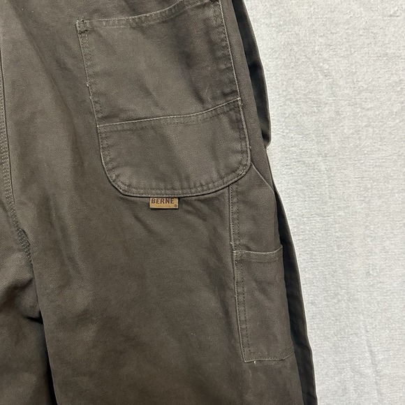 Berne Heartland Insulated Washed Duck Bin Overalls Large Regular Bark - Picture 13 of 16